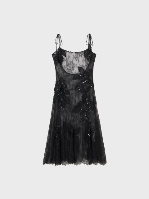 Blumarine LACE DRESS WITH HAND EMBROIDERY