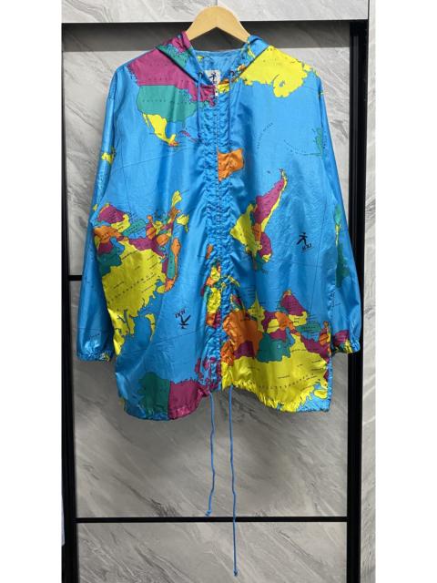 ISSEY MIYAKE Vintage Hai Sporting Gear Issey Miyake World Map Windbreaker