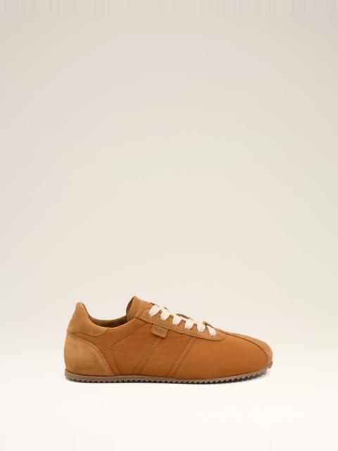 AMI Paris BROWN NYLON SOFT SNEAKERS