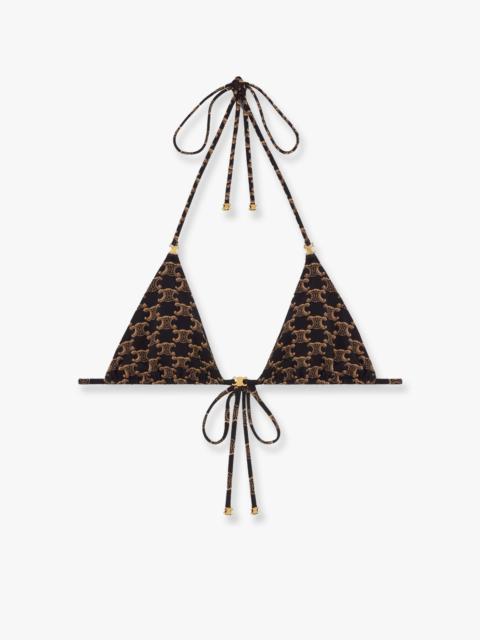 CELINE Celine Bikini Top With Triomphe Print