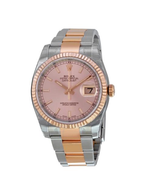 ROLEX Rolex Oyster Perpetual Datejust 36 Pink Champagne Dial Stainless Steel and 18K Everose Gold Bracelet