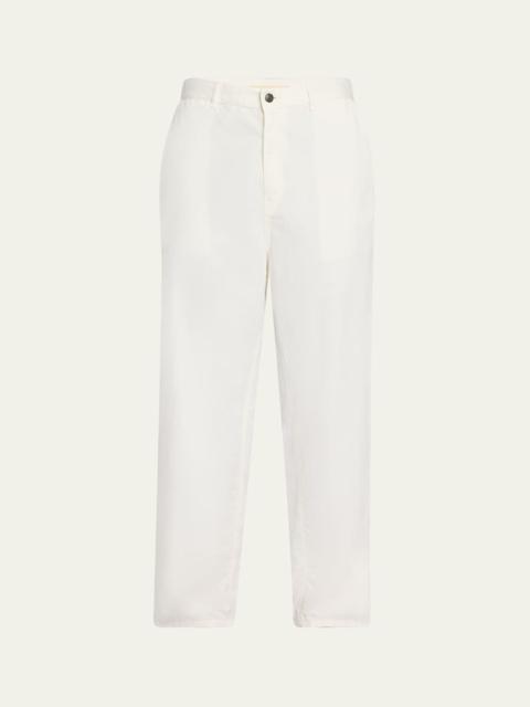 The Row Sharka Cashmere Straight-Leg Carpenter Pants