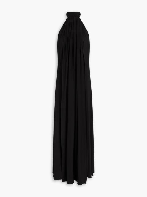 MAGDA BUTRYM Draped jersey halterneck maxi dress