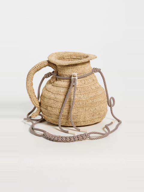 ALÉMAIS Michelle Raffia Jug Crossbody Bag