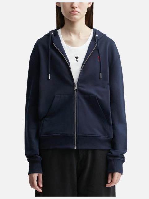AMI Paris AMI DE COEUR ZIPPED HOODIE
