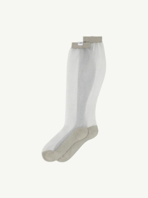 MM6 Maison Margiela Sheer Knee-High Socks