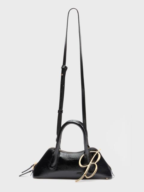 Blumarine KISS ME MINI BAG IN PATENT LEATHER WITH B MONOGRAM