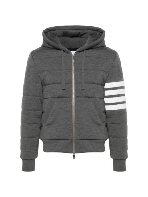 4-Bar stripe hooded jacket