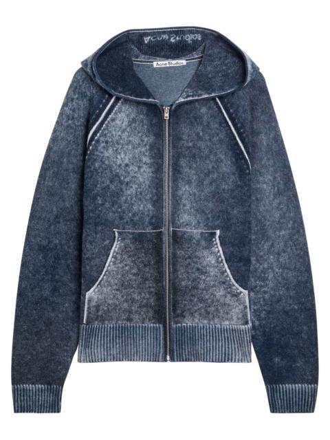Acne Studios Acne Studios Washed Hooded Wool-blend Jumper