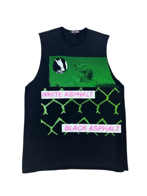 Raf Simons RAF SIMONS SS2003 CONSUMED WHITE BLACK ASPHALT SHIRT