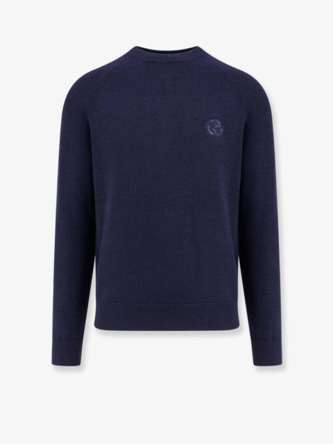 GIORGIO ARMANI Giorgio Armani Man Giorgio Armani Man Blue Knitwear