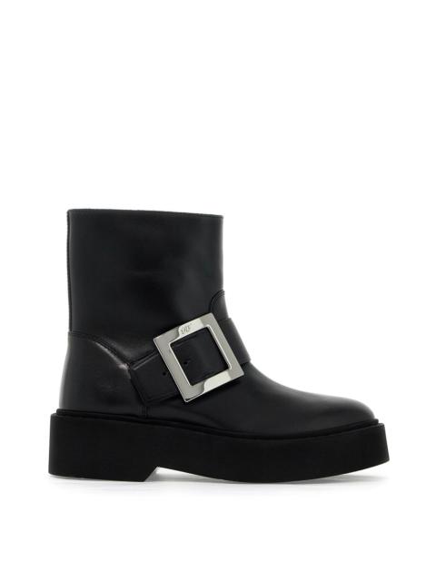 Roger Vivier "viv' platform rangers ankle