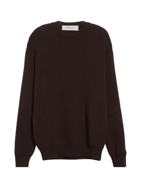 Golden Goose Golden Goose Journey Crewneck Sweater in Black Coffee at Nordstrom