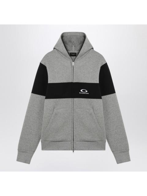 BALENCIAGA Balenciaga Gray/Black Loop Sports Icon Sweatshirt Men