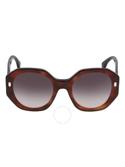 Fendi Gradient Smoke Geometric Ladies Sunglasses FE40045I 53B 54