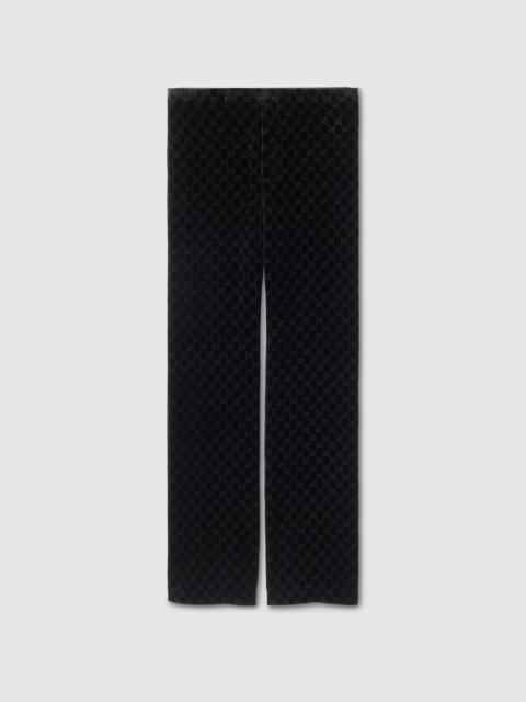 GUCCI GG stretch velvet devoré pants