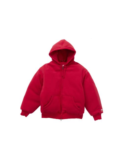 Supreme Supreme The North Face Down Filled Zip Up Hooded Sweatshirt Red