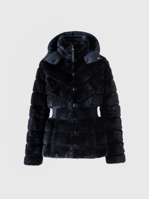 MACKAGE MIRANDA Mixed Media Down Jacket