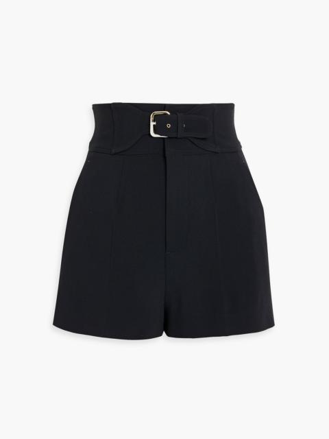 REDValentino Belted crepe shorts