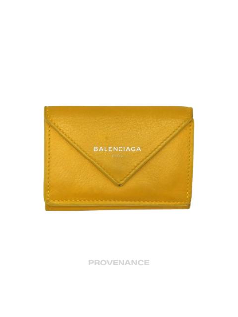 BALENCIAGA Balenciaga Papier Mini Wallet - Yellow