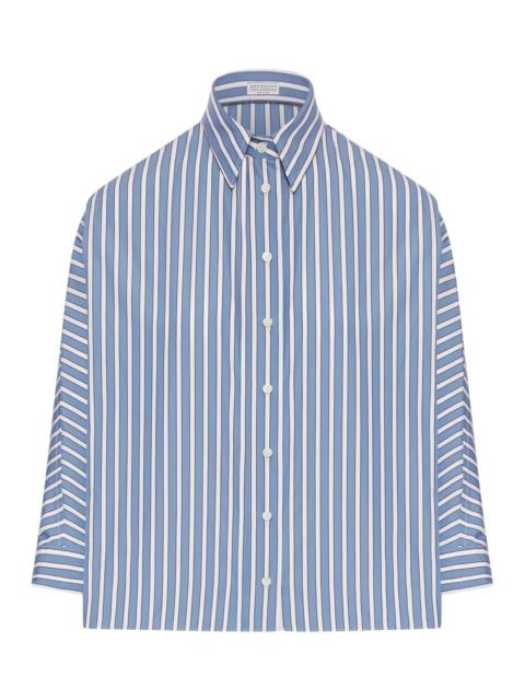 Brunello Cucinelli STRIPED COTTON SHIRT