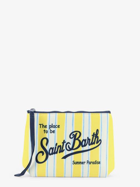 Other Designers MC2 Saint Barth Aline Scuba Clutch Yellow