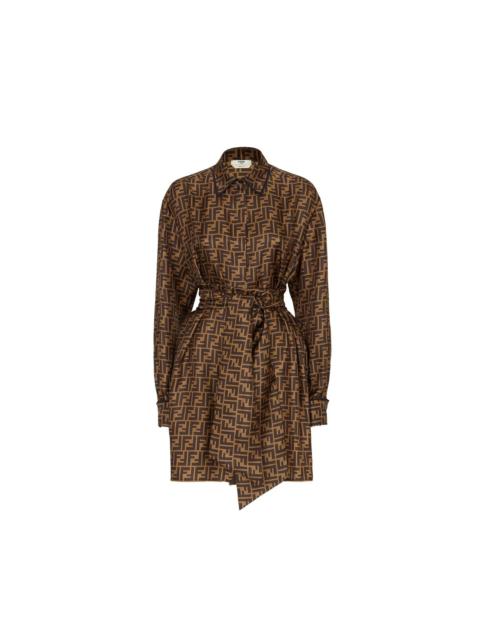 FENDI Fendi Ff Monogram Silk Mini Dress Women