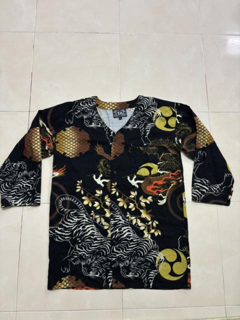 Other Designers Japanese Brand - VINTAGE KUNPU JAPANESE STYLE SUKAJAN TIGER & DRAGON