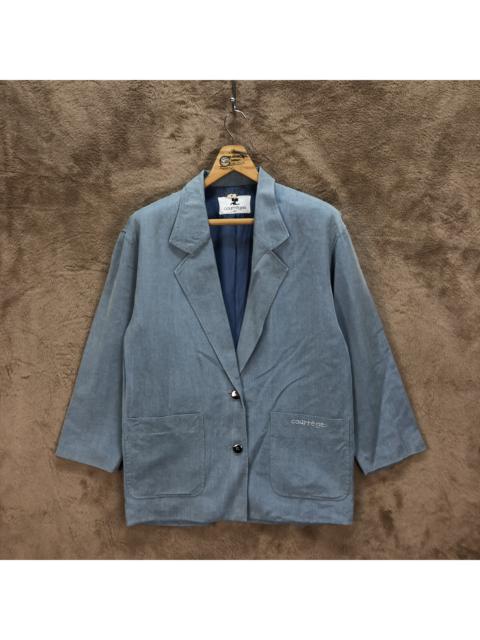 Other Designers Designer - COURREGES PARIS SUIT JACKET / BLAZER #5264-181
