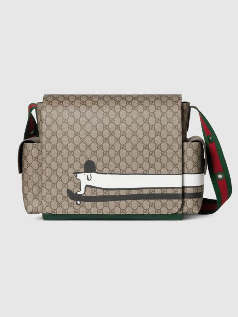 GUCCI Large printed GG changing bag