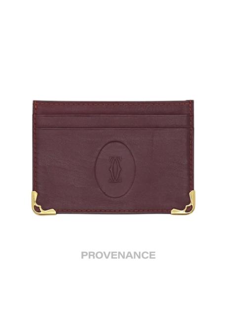 Cartier Cartier Card Holder Wallet - Burgundy Red Leather