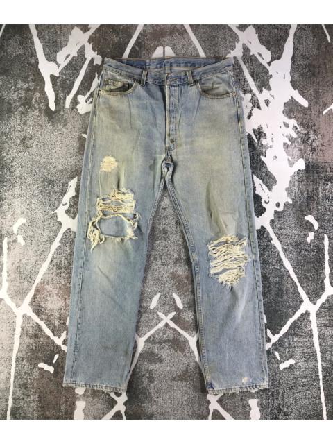 Other Designers Vintage - Vintage Levis 501 Jeans Ripped Denim KJ2450