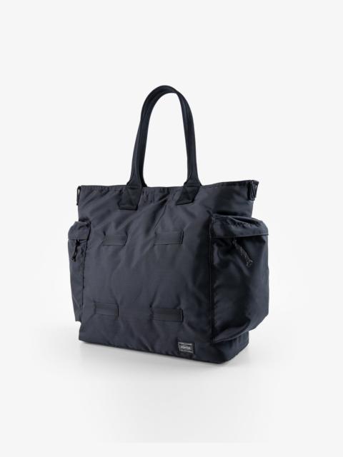 Iron Heart POR-FOR-TOTE-BLK Porter - Yoshida & Co. - Force 2Way Tote Bag - Black