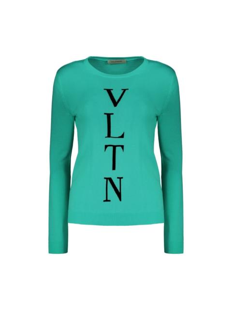 Valentino Valentino Womens Green Cotton Blend Sweater