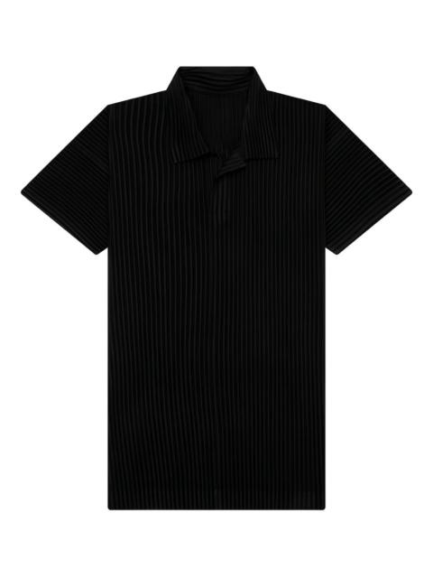 ISSEY MIYAKE pleated polo shirt