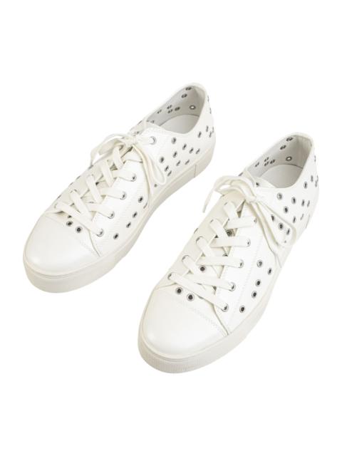 EYELETS SNEAKERS IN WHITE