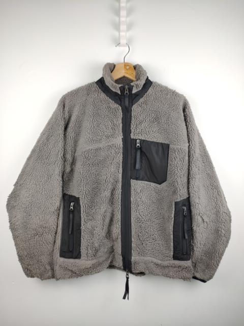 Other Designers Vintage - Vintage Houston Fleece Sherpa Jacket Military