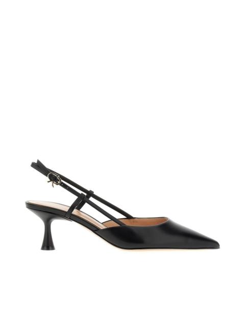 Gianvito Rossi LEATHER 'ASCENT 55' SLINGBACK PUMPS