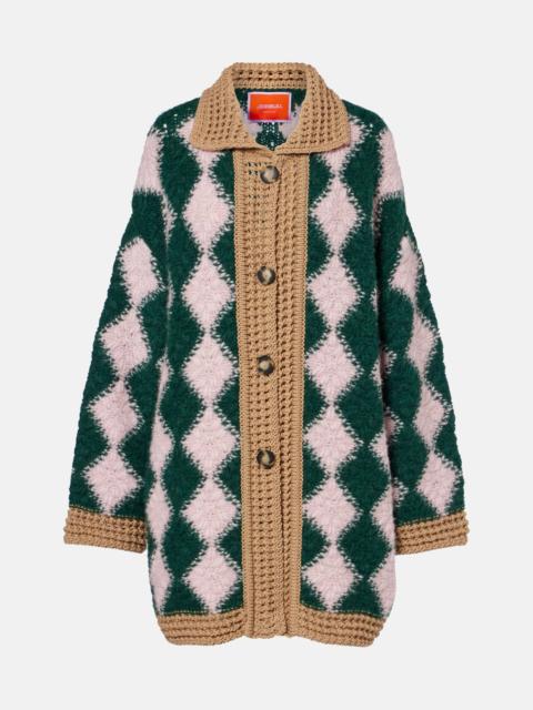 La DoubleJ Crochet wool-blend cardigan
