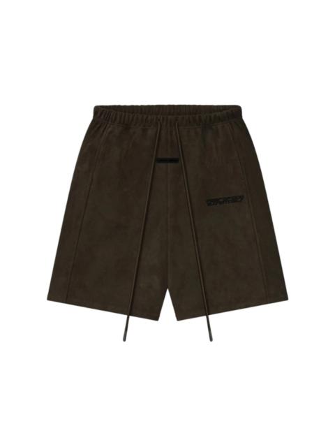 ESSENTIALS Fear of God Essentials Suede Fleece Relaxed Short Brown