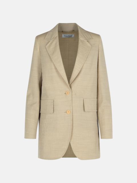 Max Mara 'ACACIA' BEIGE VIRGIN WOOL JACKET