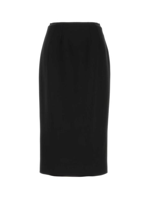 Dolce & Gabbana Dolce & Gabbana Women Black Wool Skirt