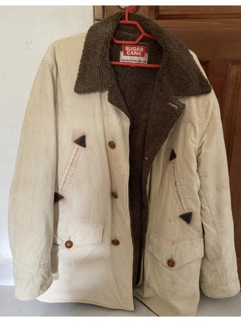 Other Designers Sugar Cane - Vintage SUGARCANE Military Sherpa corduroy jacket