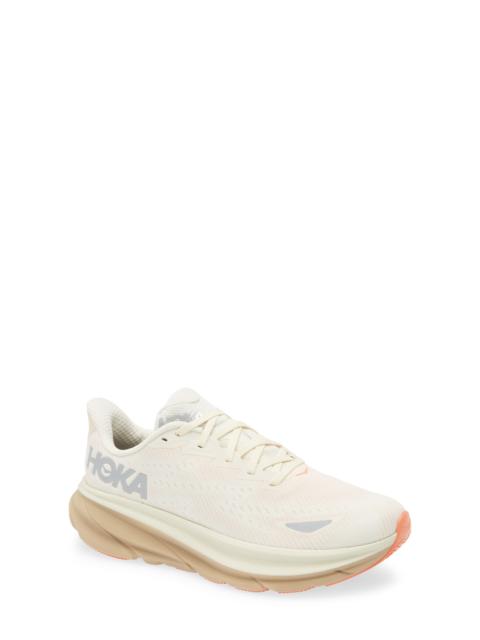 HOKA HOKA Clifton 9 GTX Shoe in Eggshell /Khaki at Nordstrom