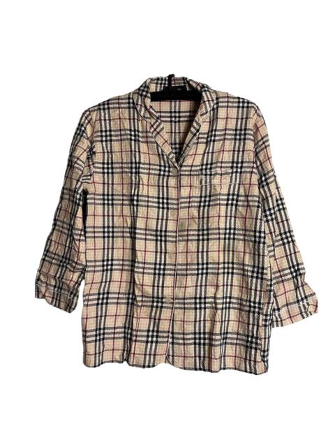 Other Designers 🔥RARE🔥Vintage Burberry Nova Check Pyjamas Shirt
