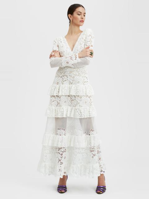 La DoubleJ La DoubleJ Footloose Lacey Dress in Solid White at Nordstrom