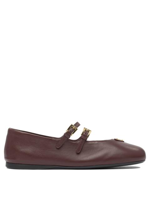 Prada Prada Nappa Leather Ballet Flats