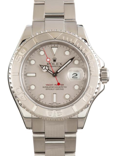 ROLEX Used Rolex Yacht-Master 40 Ref 16622 Platinum Dial & Bezel