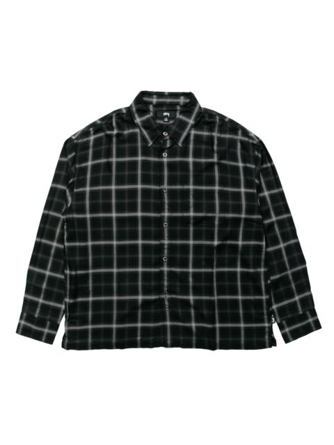 Stüssy Stüssy Shadow Plaid Rayon Shirt Black