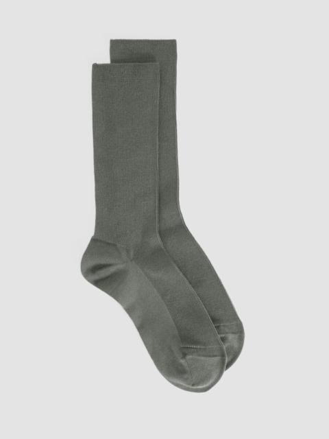 EILEEN FISHER Cotton Rib Crew Sock